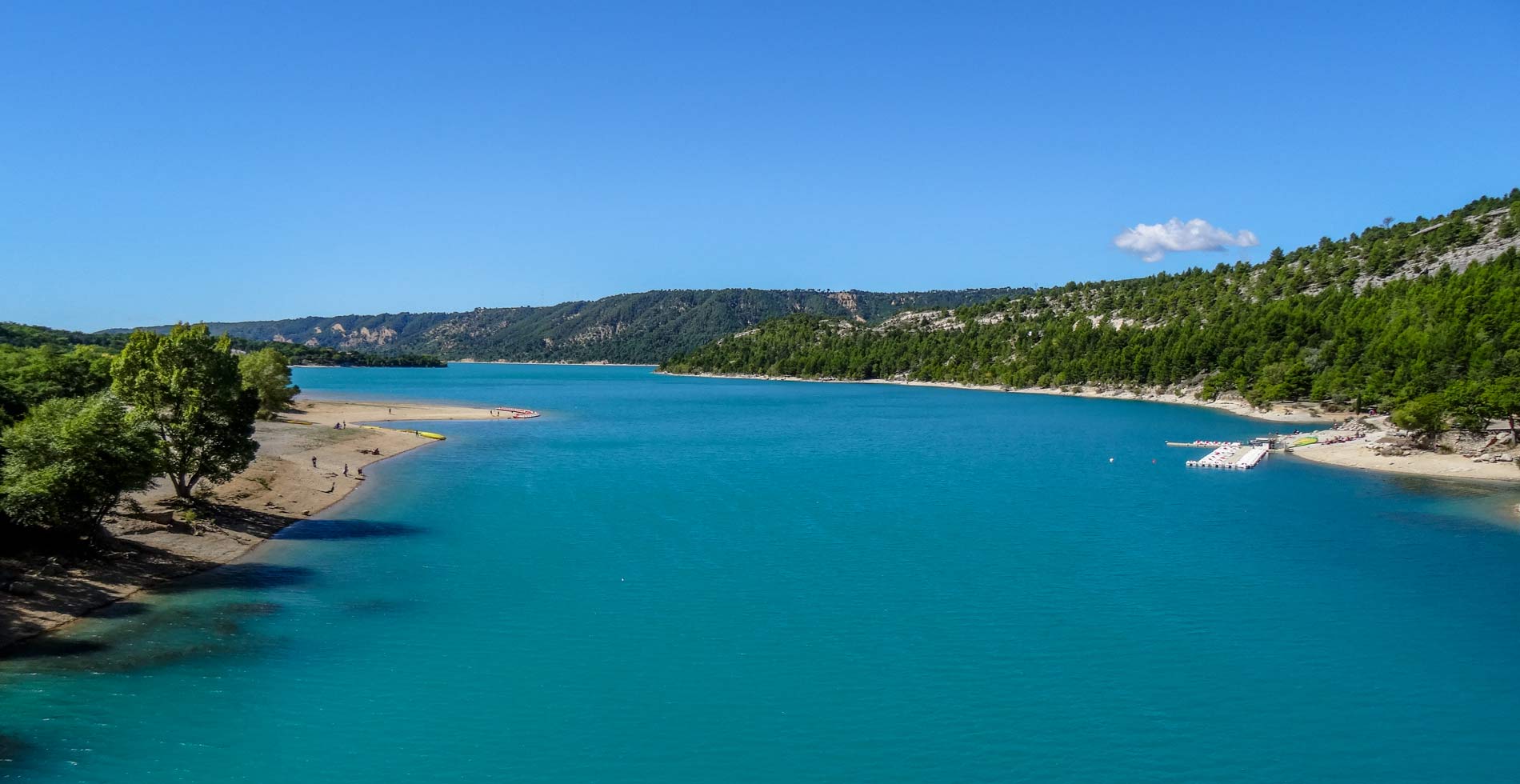 Plage du verdon proche du camping